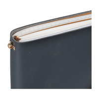 Carnet de notes en gros noir simple avec bouton-pression métallique, idéal pour les cadeaux de fin d'année – Direct Usine
