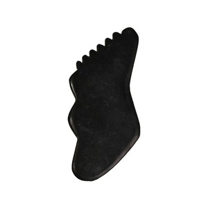 Natural Xiuyan Jade Gua Sha peine germinación espesar cabello masajeador Facial verde Jade grabado Gu Sha producto - Product Image 5