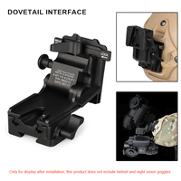 Dudukan Aluminium Alloy untuk Penglihatan Malam NVG Arms Mount untuk PVS-7 PVS-14 PVS-15 PVS-18 Helmet Mount GZ24-0237