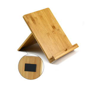 Support de téléphone et de <span class=keywords><strong>tablette</strong></span> réglable en bois de bambou Support de bureau écologique pour étagères et unités de rangement pour téléphones et tablettes - Product Image 4