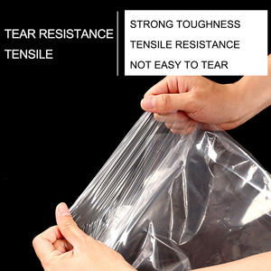 Sacs en plastique transparents en PE refermables autocollants pour supermarchés, expositions, vêtements, emballage et expédition, 100 microns - Product Image 3