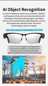 Nuevo Modelo L802, Lentes Inteligentes con IA, Cámara <span class=keywords><strong>de</strong></span> 8MP, Video 1080P para Llamadas, Traducción en Tiempo Real, Asistente <span class=keywords><strong>de</strong></span> Voz, Batería <span class=keywords><strong>de</strong></span> 270mAh para Viajes - Product Image 4
