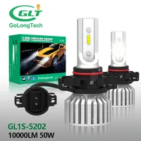 GL1S 10000 люмен 50 Вт Лучшая цена все один галогенный Размер 25 Вт Csp Сеул Chips9009 H16 лампа 5202 светодиодов
