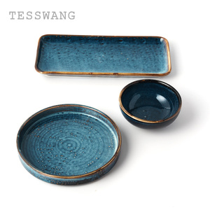 Vajilla <span class=keywords><strong>de</strong></span> Porcelana <span class=keywords><strong>para</strong></span> Hostelería Directo <span class=keywords><strong>de</strong></span> Fábrica TESSWANG, Platos <span class=keywords><strong>de</strong></span> Porcelana Azul Cerámica <span class=keywords><strong>para</strong></span> Restaurante - Product Image 6
