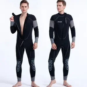 Oem Lange Mouw Neopreen Super Stretch Voorkant Top Borst Zip Surf Wetsuit 3Mm Duikpak Voor Heren