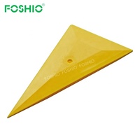 FOSHIO Tri-Edge Go Corner Squeegee Hard Card, Raclette d'angle pour film teinté, Outils d'installation de film