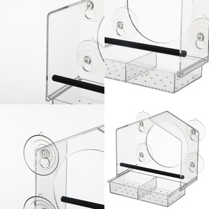 Mangiatoie per Uccelli da Finestra in PS all'Ingrosso per Esterni, Trasparenti con Forti Ventose per Osservazione - Product Image 6