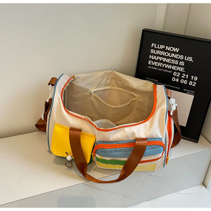 Nouveau sac de voyage à main tendance avec fermeture éclair, résistant à l'eau, léger, capacité 20-35L, compartiment séparé pour chaussures, idéal pour l'extérieur - Product Image 2