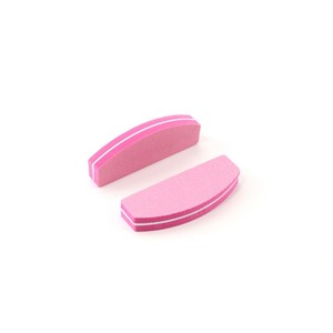Производитель, оптовая продажа, 100/180 и 180/240, полумесяц, мини-розовый буфер для ногтей 9*2,8*1,2 см, маленький размер, губка для ногтей - Product Image 5