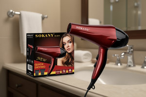 Secador de pelo eléctrico Sokany de 2400W con tecnología iónica de secado rápido para uso doméstico - Product Image 2