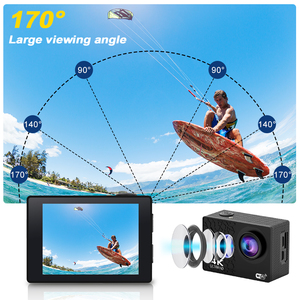 Minlang Videocamera d'Azione 1080P 30fps Impermeabile con Visione Notturna, WiFi, Schermo da 2.0 Pollici, <span class=keywords><strong>Mini</strong></span> Portatile per Ciclismo ed Escursionismo - Product Image 4