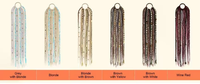 Extensions de queue de cheval tressées bohèmes de 24 pouces avec perles en bois, postiches synthétiques antidérapantes pour femmes, idéales pour festivals et soirées