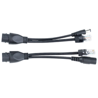 Divisor Poe impermeable 5V 9V 12V 24V 48V con inyector adaptador Poe macho y hembra para cámara al aire libre