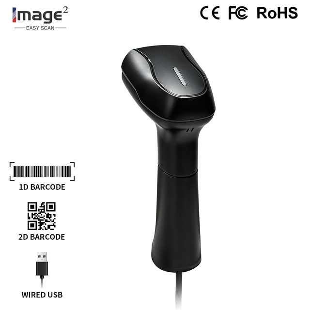 HC-781 Barcode Scanner Usb Handheld Industrial Fast Acquisition Cmos Accurate Decode Warehouse Retail Logistics Commercial