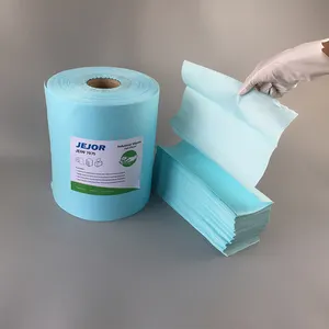Polycellulose Nonwoven Blue Shop Industrial Disposable Cleaning Wiping Rags Big Wipes Roll