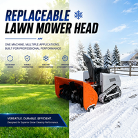 Souffleuse à neige télécommandée Loncin 15HP toutes saisons, tondeuse à gazon hybride, chasse-neige robotisé 100 cm pour usage commercial