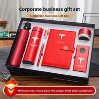 Ensemble de cadeaux d'affaires : bloc-notes magnétique, parapluie et tasse isotherme, coffret cadeau personnalisé avec logo pour événements