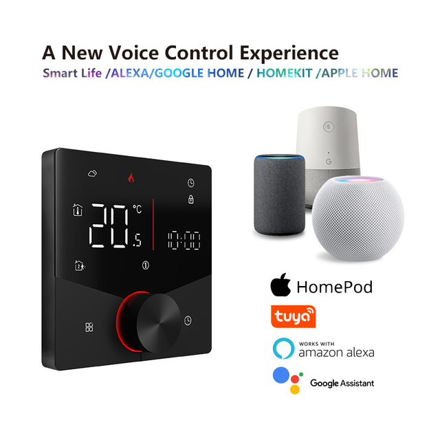 High Quality Smart Electric Thermostat Wifi Apple Home App Control Tuya Platform with Matter Protocol Underfloor Heating Parts