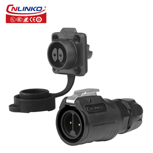 Cnlinko LP-16 2 broches IP68 vis de câblage en plastique circulaire M16 connecteur de prise d'aviation étanche pôle connecteurs de Type à vis de verrouillage - Product Image 4