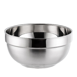 Stainless Steel Bowl Double Layer Heat Insulated For Home Use Child Safe Solid Color 304 Grade - Product Image 3