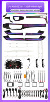 Kit de Iluminación Ambiental de 64 Colores para Auto, Material ABS, 12V, OEM Mejorado, para Modelos Audi A4L B9 2017-2025, Accesorios de Iluminación LED de Alta Calidad