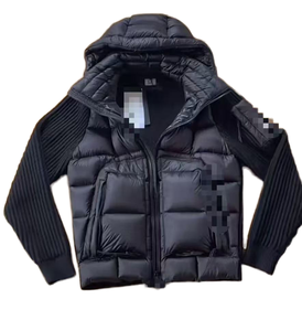 Blouson matelassé à capuche zippé imperméable et coupe-vent confortable pour homme – Service OEM, vente en gros personnalisée, collection hiver, style urbain tendance - Product Image 1