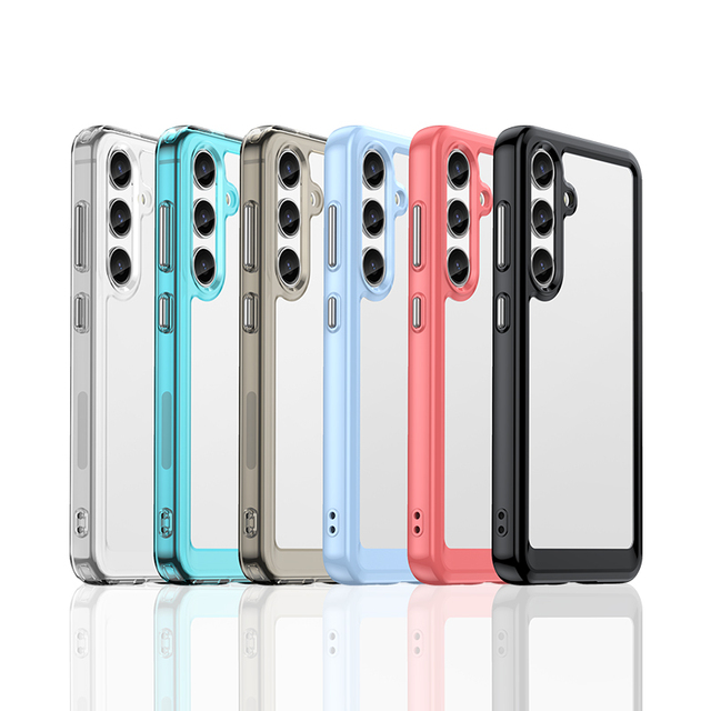 Clear Shockproof Acrylic Phone Case for Samsung S24 S23 S22 Plus Ultra A25 4G 5G A35 A55 M34 5G F34 A05 A05S A15 Phone Cover