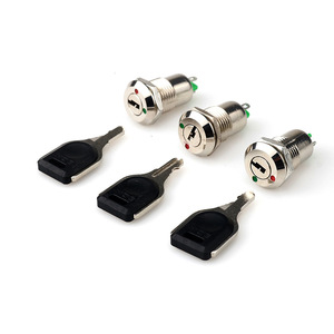 Ks-02 สวิตช์โรตารี 12 มม. 1 ไม่มี 12v ล็อคอิเล็กทรอนิกส์สำหรับอุปกรณ์อิเล็กทรอนิกส์กันฝุ่นไอพี 31 - Product Image 3