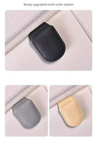 Kit d'accessoires d'intérieur de voiture de luxe avec fermeture de sac en cuir ABS haute et porte-lunettes de soleil magnétique en matériau carbone - Product Image 3