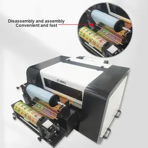 QK-6050 mesin cetak flatbed pencetak gulungan UV multifungsi ukuran A2