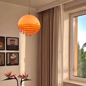 Nuovo lusso tramonto <span class=keywords><strong>arancione</strong></span> atmosfera <span class=keywords><strong>lampadario</strong></span> per il ristorante Cafe luci a sospensione decorazione soggiorno - Product Image 3