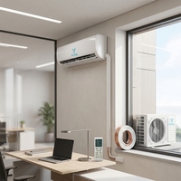 Climatiseur mural split DC Inverter, refroidissement et chauffage, classe énergétique T3, fournisseur de climatiseurs à économie d'énergie