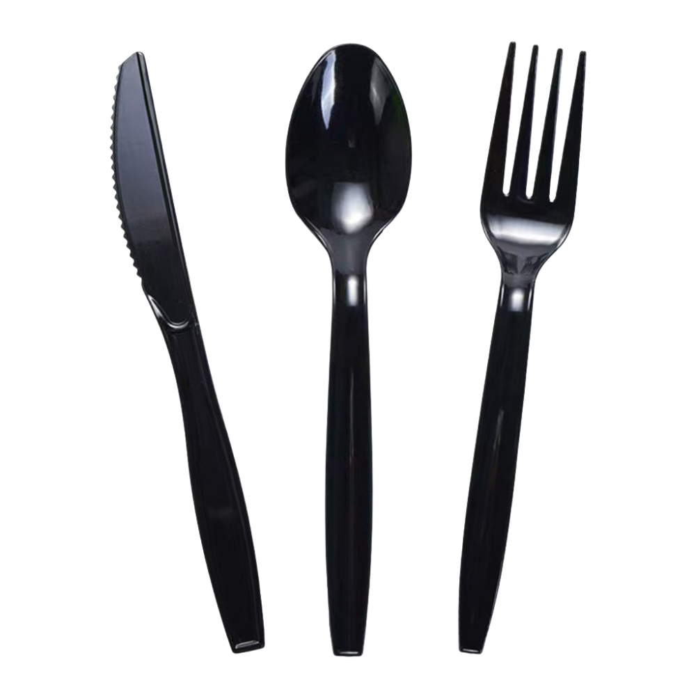Focal Point Plastic Cutlery Set - Strong Durable Disposable Knife Fork Spoon Wholesale