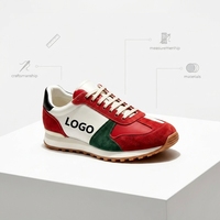 Sneakers en daim rétro pour hommes, personnalisables avec logo et couleur, respirantes, légères, patchwork, style vintage, décontractées, fabrication OEM ODM.
