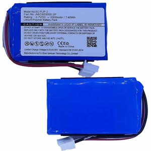 Flip2 Loa Di Động Bộ Pin 3.7 2000MAh Pin AEC653055-2P Sạc Bateria Cho Loa Bluetooth JBL Flip 2 - Product Image 1