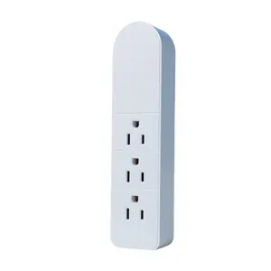 Straight Wall Socket Us Plug Extension Power Strip For Home Office Kitchen 3 Way Power Plug Wall Socket Power Converter