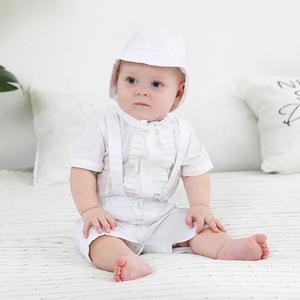 Nimble BOYS Baptême Bébé Garçon Robe De Baptême Ivoire Satin Occasion Spéciale En Gros Bébé Vêtements - Product Image 3