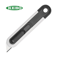Couteau utilitaire rétractable léger et durable avec lame en acier pour travaux de construction industrielle et tâches de découpe quotidiennes sécurisées OEM