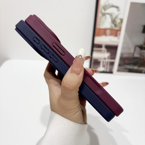 Coque de téléphone mobile magnétique rotative givrée bordeaux avec protection d'objectif pour iPhone 18 17 16 15 Pro Max - Product Image 5