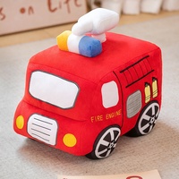 Vente en gros de jouets en peluche personnalisés sur le thème des véhicules (voiture, avion, ambulance, excavatrice, camion de pompiers, train), poupées en peluche, cadeaux en peluche douce, OEM ODM
