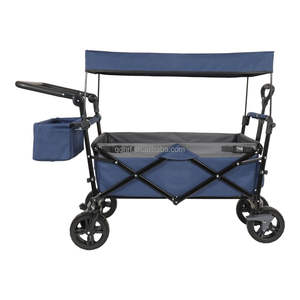 Chariot pliant à roues silencieuses en métal robuste pour bébé - Product Image 1