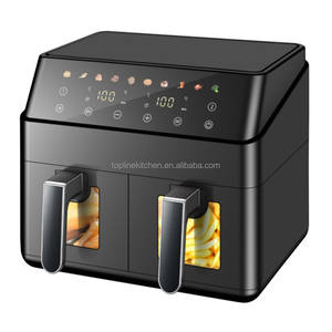 Friteuse domestique double à écran tactile 8L 12L Four-Friteuse électrique Smart Dual Air Friteuses avec <span class=keywords><strong>2</strong></span> paniers indépendants - Product Image 4