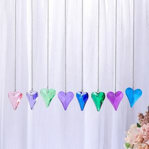 1pc Coração de Cristal Pingente Pendurado Prisma para Janela Outdoor Decoração Interior <span class=keywords><strong>Rainbow</strong></span> Maker Presentes para Mom Grandma Friend - Product Image 3