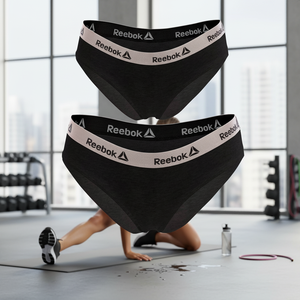 Pack de 2 pantalones cortos deportivos REEBOK para mujer en color negro - Product Image 3