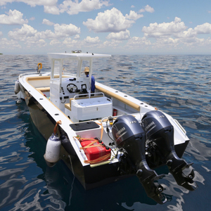 เรือตกปลาอะลูมิเนียมเกรดมารีน DNV 5083 ที่ปรับแต่งได้ ได้รับการรับรองมาตรฐาน CE พร้อมเครื่องยนต์ 150 แรงม้า รองรับผู้โดยสาร 7-10 คน - Product Image 5
