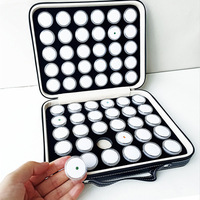 Nouvelle Boîte de Rangement Portable pour Bijoux, Organisateur Transparent en Plastique pour Bagues, Pierres Brutes, Boîte à Diamants Colorés, Présentoir de Trésors