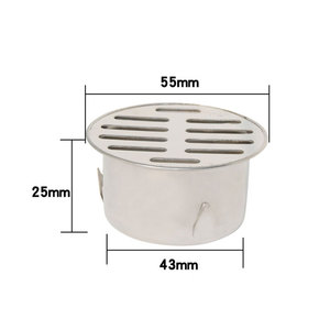 Dreno de Telhado Redondo em Aço Inoxidável de 50mm a 200mm para Água da Chuva ao Ar Livre, Anti-Entupimento - Product Image 5