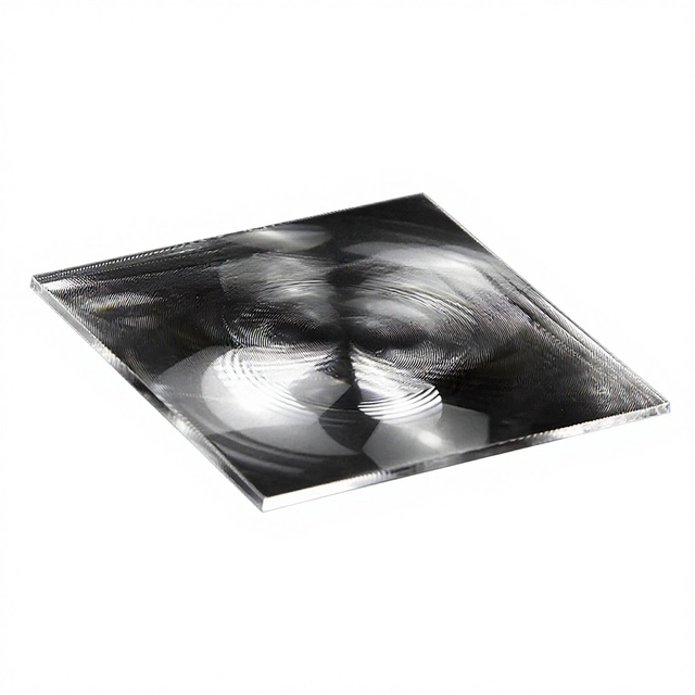 Square PMMA Material Fresnel Lens for Mobile Phone and Camera Viewfinder with 93% Transmittance Model L-15.5mm