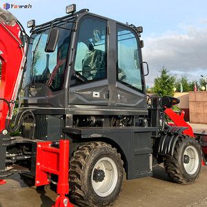 Yaweh EPA le moins cher de Chine plus petites chargeuses-pelleteuses électriques sur pneus <span class=keywords><strong>Mini</strong></span> chargeuse frontale ARTICULÉE <span class=keywords><strong>Mini</strong></span> chargeuse d'occasion <span class=keywords><strong>Tractopelle</strong></span> - Product Image 3