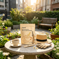 Café instantané aux herbes de Maca 20g*10 sachets, sachet refermable, boisson bien-être douce aux herbes pour soulager la fatigue quotidienne